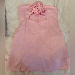 Amazon Light Pink Mini Dress, Tight Fitted